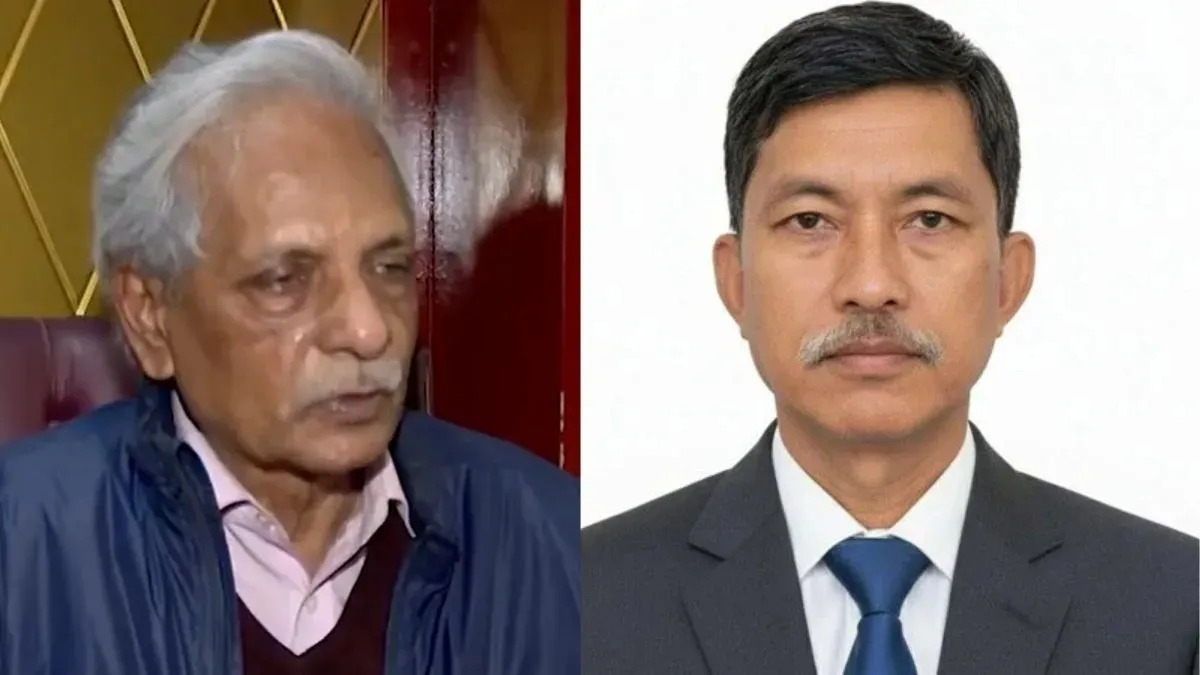 In Bangladesh, Nitai Roy Chowdhury and Dipen Dewan Chakma, two ministers—one Buddhist and one Hindu—take an oath.