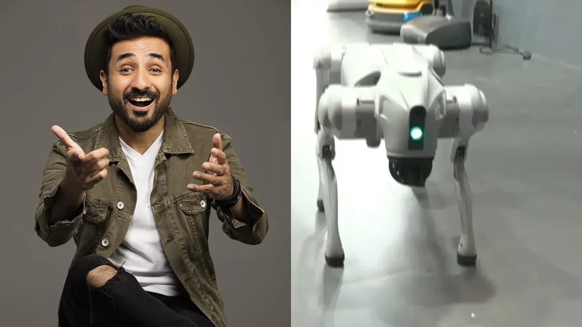 Vir Das encourages the adoption of "indie dogs" while mocking the Galgotias University robot dog controversy.
