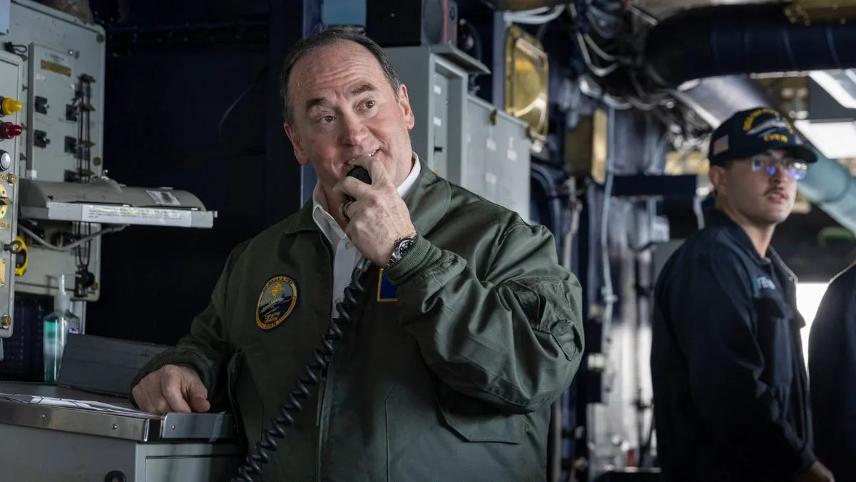 John Phelan, the Secretary of the Navy for the United States, quits as Iran