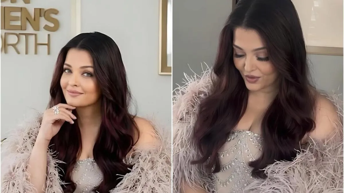 Aishwarya Rai Bachchan’s Cannes look 2026: Feathered cape and crystal gown bring old Hollywood glamour