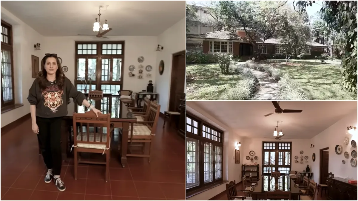 Neelam Kothari’s vintage Lonavala bungalow: Antique furniture, carved walls and timeless charm