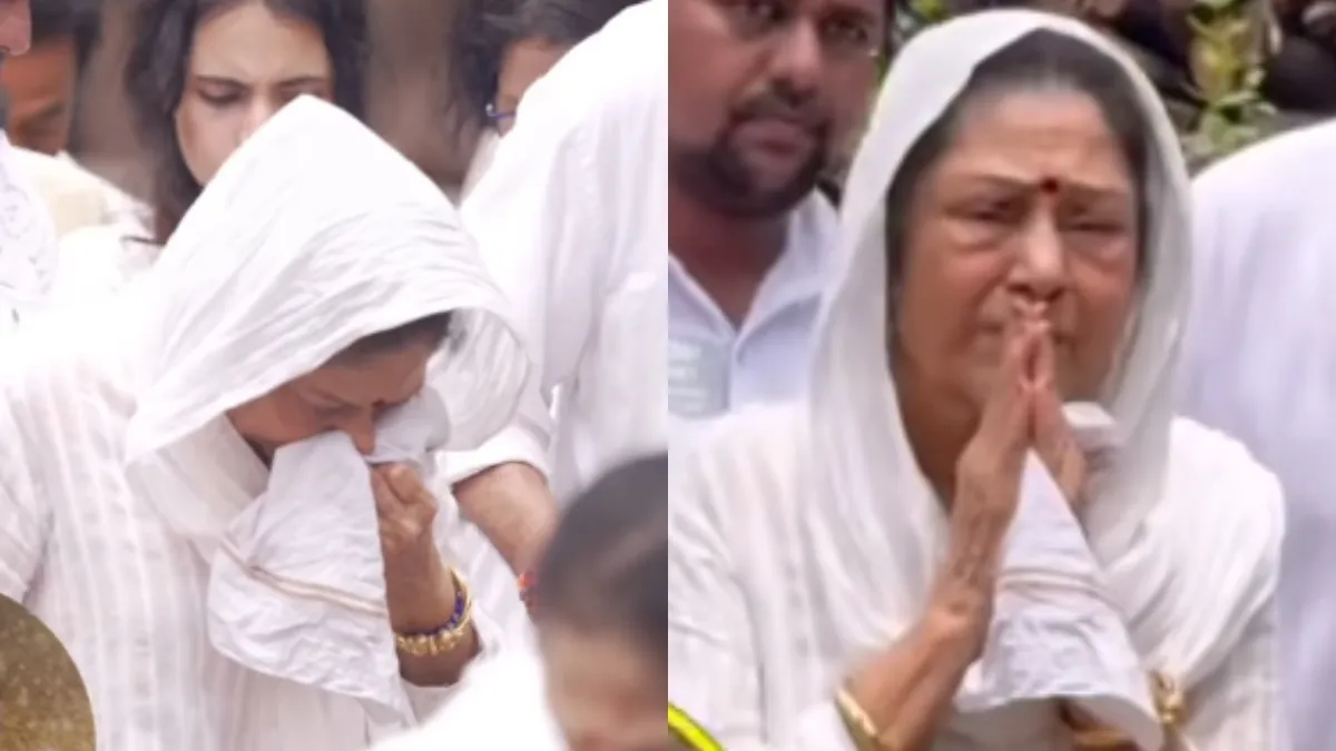 Kuku Kohli cremated; daughter Karishma carries his bier as Aruna Irani mourns husband