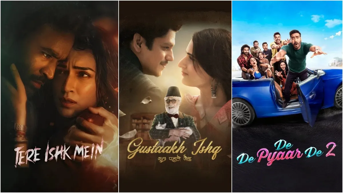 Box office [November 30]: Tere Ishk Mein crosses Rs 50 crore; Gustaakh Ishq, De De Pyaar De 2 performs average