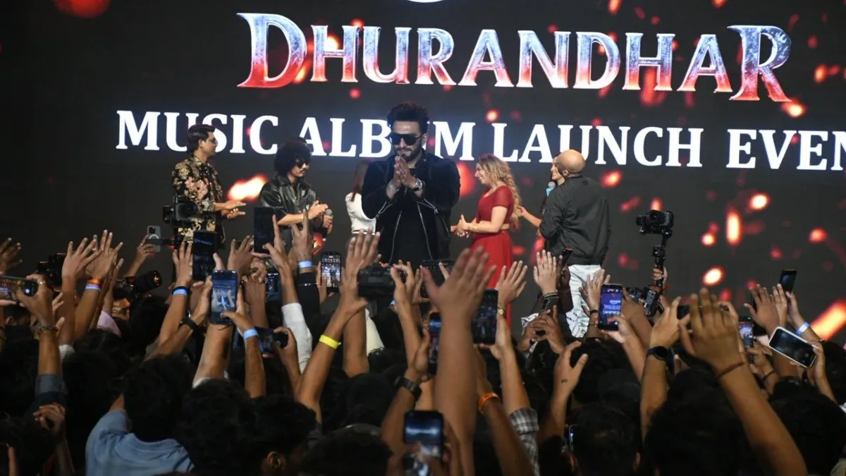 Ranveer Singh attends the Dhurandhar music launch event amid the Kantara controversy | Watch