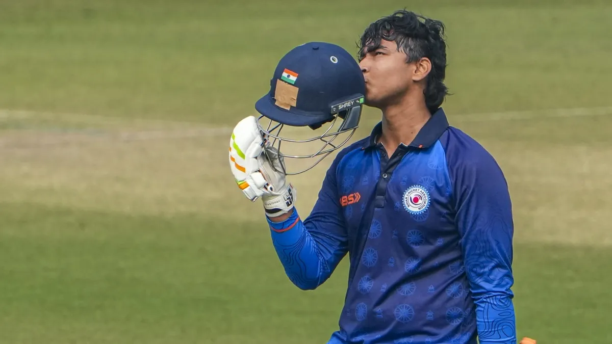 14-year-old Vaibhav Suryavanshi scripts history, slams his maiden SMAT century for Bihar