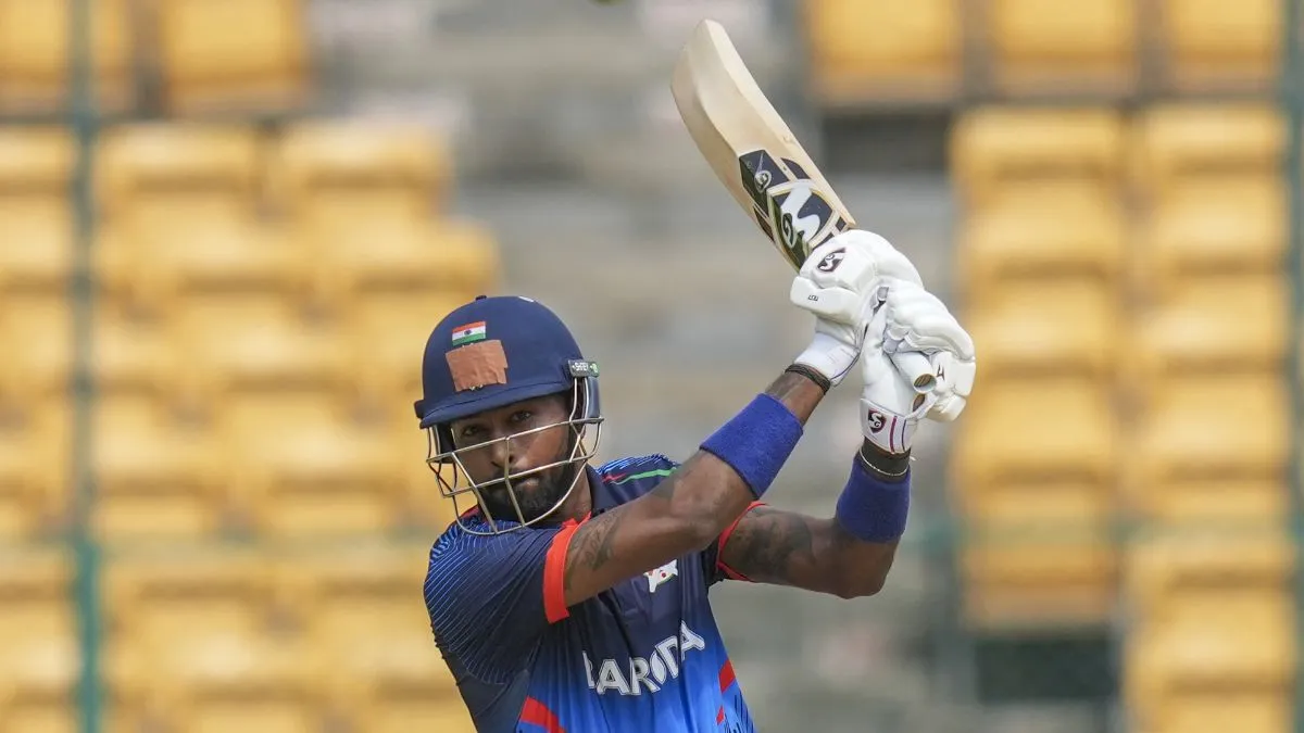 After recovering from injury, Hardik Pandya plays an explosive knock to help Baroda defeat formidable Punjab.